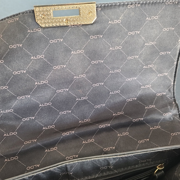 As New! Black Aldo Bag. Gold Hardware - Picture 9 of 16